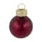 24ct. 1" Shiny & Matte Red Glass Ball Ornaments